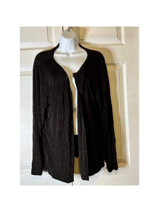 Chico's Sweaters - Women's Chico's Black Travelers Cardigan Size L